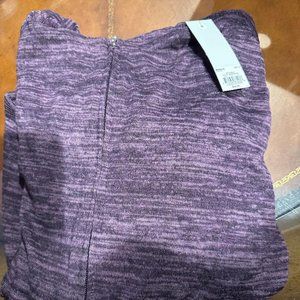 Women's Croft & Barrow Purple & Black Jacket Zip Hoodie Size 1X New With Tags